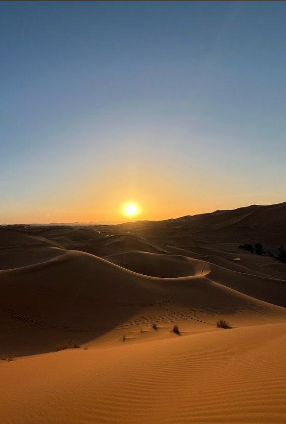 Coucher soleil dunes